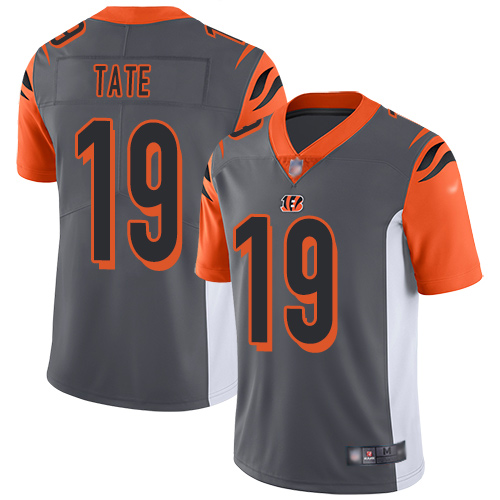 Cincinnati Bengals Limited Silver Men Auden Tate Jersey NFL Footballl #19 Inverted Legend->cincinnati bengals->NFL Jersey